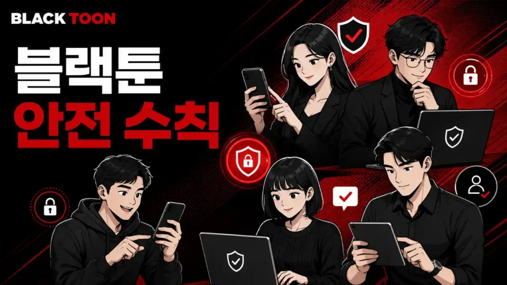 블랙툰 안전 이용 방법